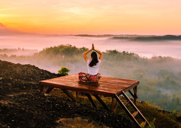 Meditating Lady